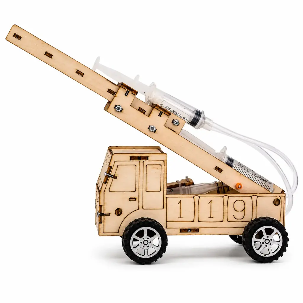 DIY Creative Hydraulic Ladder Fire Truck